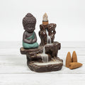 Rückfluss Wasserfall Weihrauchbrenner Kleiner Buddha