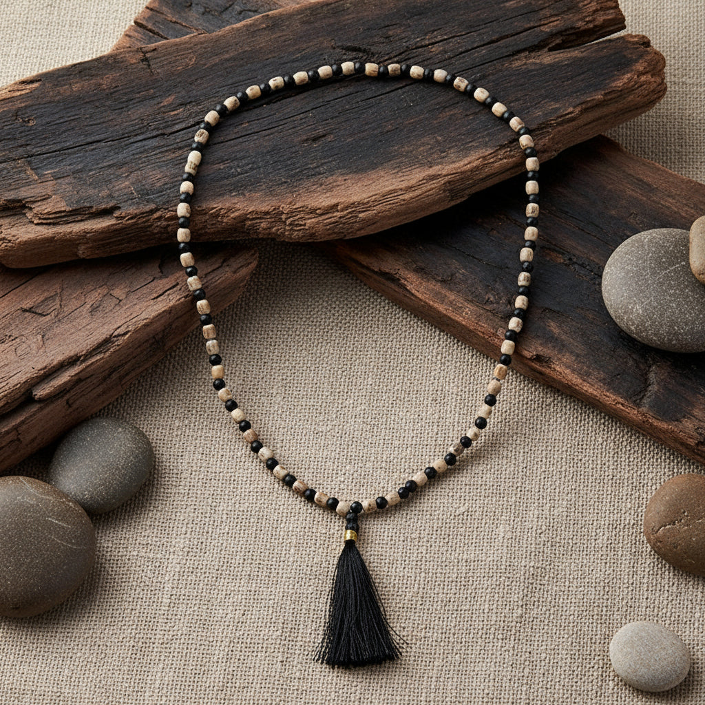 Mala Tulsi / Lavastein (6mm) im Beutel