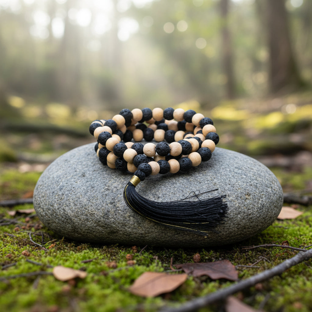 Mala Tulsi / Lavastein (8mm) im Beutel