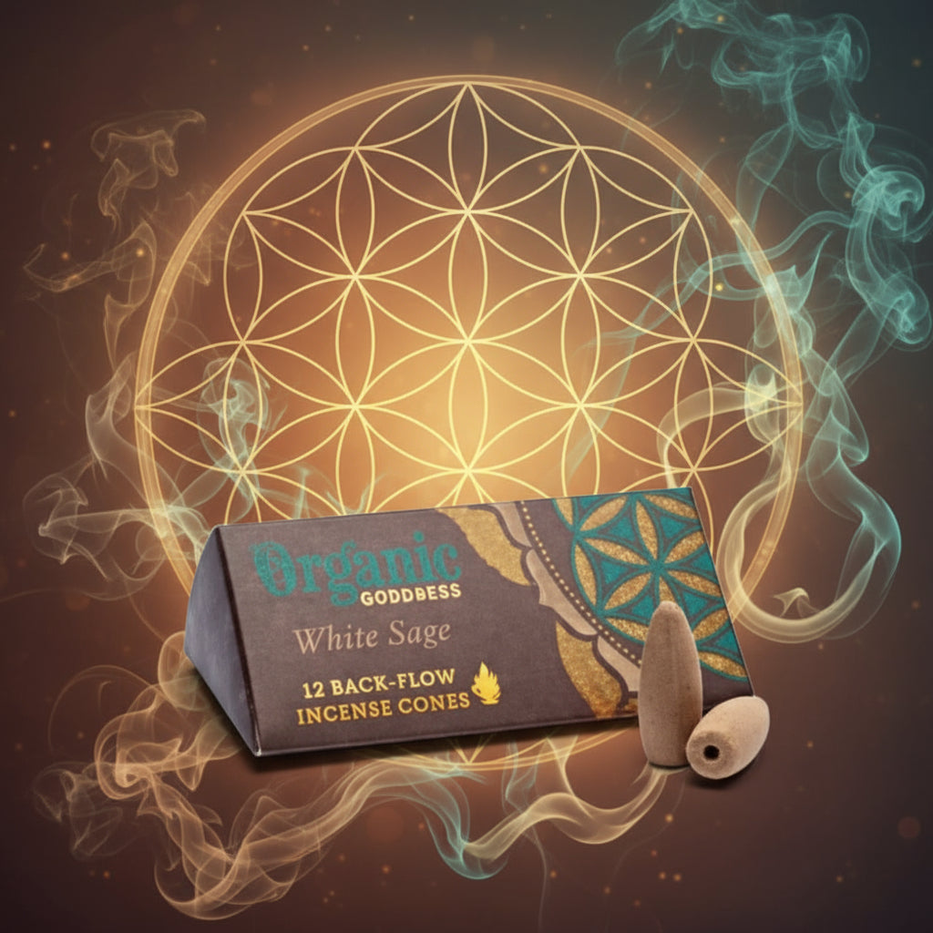 Weißer Salbei Rückfluss Räucherkegel -  (Organic Goodness)