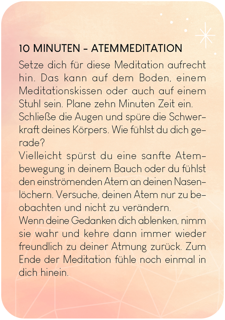 Kartenset "Atem Übungen" - Omm for you