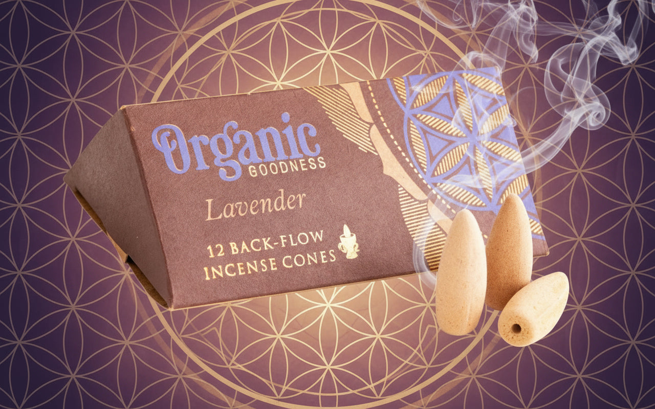Lavendel Rückfluss Räucherkegel -  (Organic Goodness)
