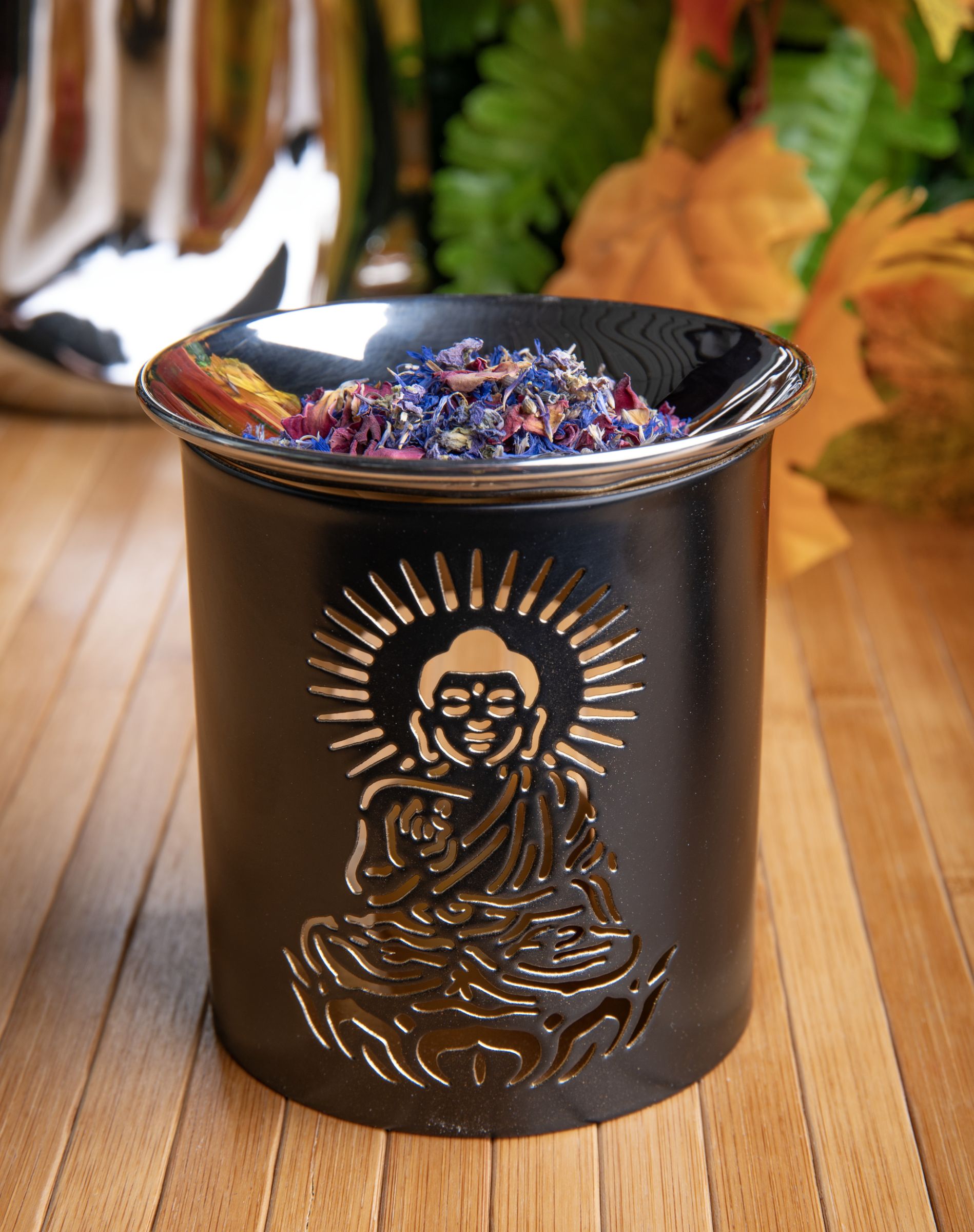 Räuchergefäß Buddha mit Edelstahlschüsselchen