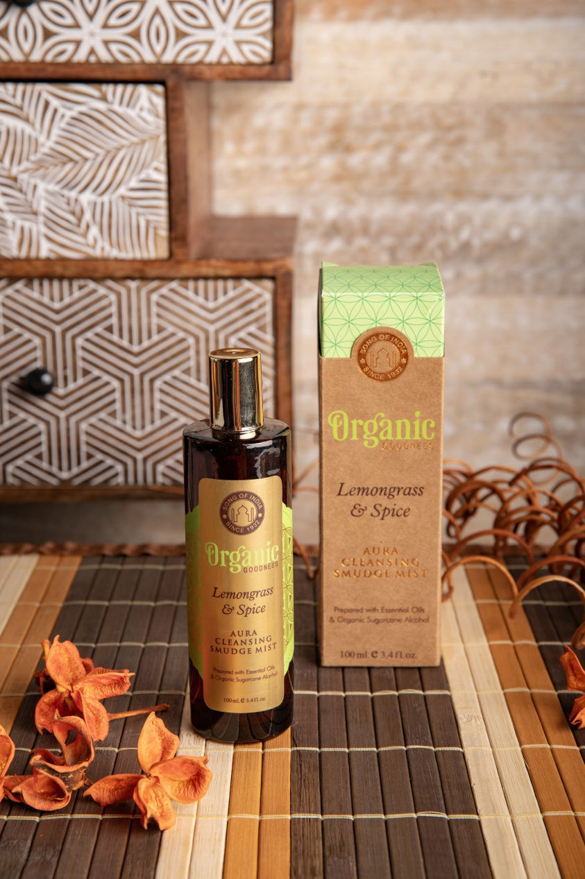 Aura-Reinigungsspray Zitronengras und Gewürze (Organic Goodness)