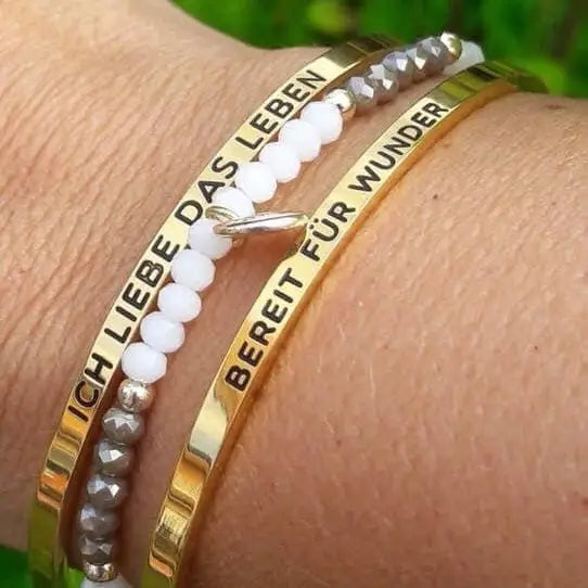 Mantraarmreif - BEREIT FÜR WUNDER