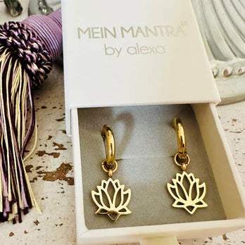 Hoop - Ohrringe mit Lotus