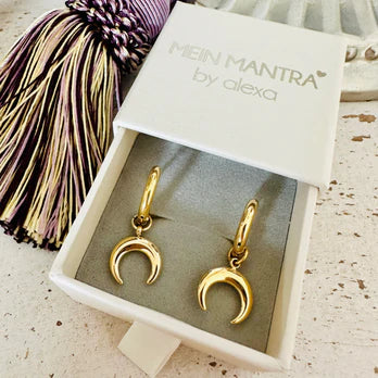 Hoop - Ohrringe mit mit Mondsichel