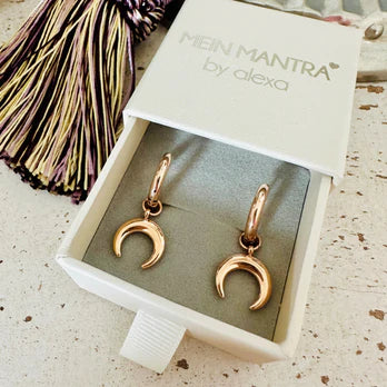 Hoop - Ohrringe mit mit Mondsichel