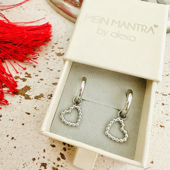 Hoop - Ohrringe mit Herzen